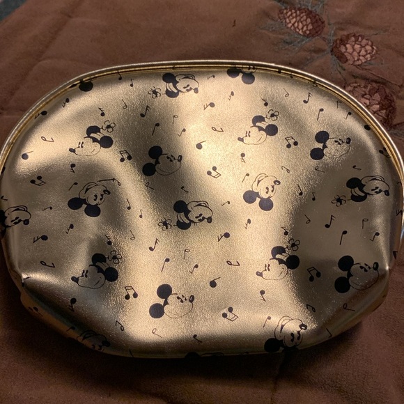 Disney Gold Mickey Mouse Women's Bag brand new makeup / jewelry bag - Picture 4 of 6